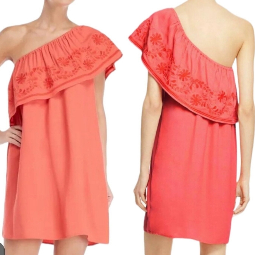 Rebecca Minkoff Hibiscus One Shoulder Dress Size XS NWT